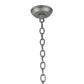 Meyda Lighting Jeri 28" 4-Light Pewter Inverted Pendant Light With Sunset Idalight Shade