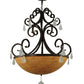 Meyda Lighting Jeri 37" 5-Light Cajun Spice Pendant Light With Beige Tawnyrock Idalight Shade Glass