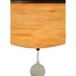 Meyda Lighting Jeri 37" 5-Light Cajun Spice Pendant Light With Beige Tawnyrock Idalight Shade Glass