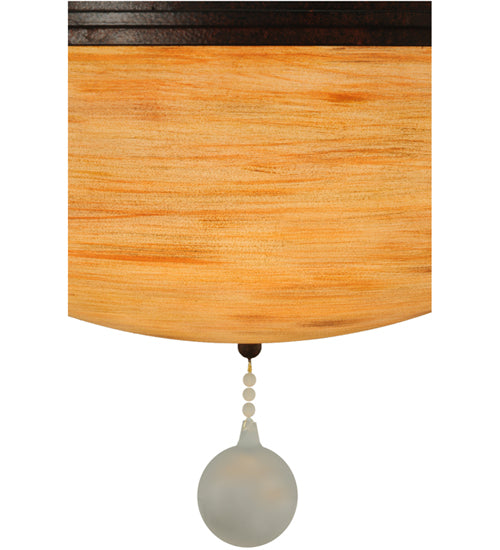 Meyda Lighting Jeri 37" 5-Light Cajun Spice Pendant Light With Beige Tawnyrock Idalight Shade Glass