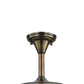 Meyda Lighting Jeweled Beehive 13" Antique Brass Pendant Light With Green Stained Shade Glass