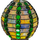 Meyda Lighting Jeweled Beehive 8" Multi-Colored Stained Shade Glass
