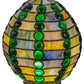 Meyda Lighting Jeweled Beehive 8" Multi-Colored Stained Shade Glass