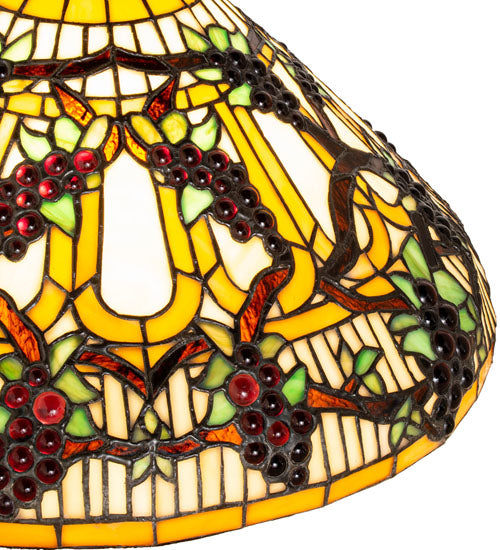 Meyda Lighting Jeweled Grape 16" Multi-Colored Shade Glass