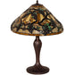Meyda Lighting Jeweled Grape 23" Mahogany Bronze Table Lamp With Mulit-Colored Shade Glass