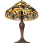Meyda Lighting Jeweled Grape 23" Mahogany Bronze Table Lamp With Mulit-Colored Shade Glass