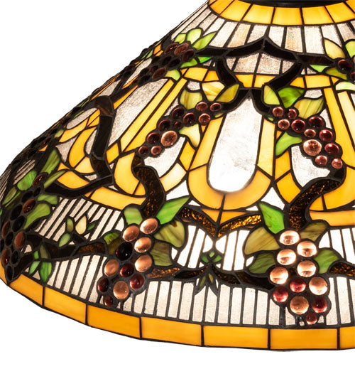 Meyda Lighting Jeweled Grape 24" Multi-Colored Shade Glass