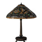 Meyda Lighting Jeweled Grape 31" Mahogany Bronze Table Lamp With Multi-Colored Stained Shade Glass