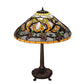 Meyda Lighting Jeweled Grape 31" Mahogany Bronze Table Lamp With Multi-Colored Stained Shade Glass