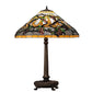 Meyda Lighting Jeweled Grape 31" Mahogany Bronze Table Lamp With Multi-Colored Stained Shade Glass