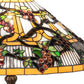 Meyda Lighting Jeweled Grape 31" Mahogany Bronze Table Lamp With Multi-Colored Stained Shade Glass