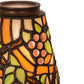 Meyda Lighting Jeweled Grape 4" Multi-Colored Fan Light Stained Shade Glass