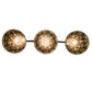 Meyda Lighting Jeweled Grape 72" 3-Light Timeless Bronze Island Pendant Light With Multi-Colored Shade Glass