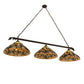 Meyda Lighting Jeweled Grape 73" 3-Light Oil Rubbed Bronze Island Pendant Light With Multi-Colored Shade Glass
