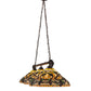 Meyda Lighting Jeweled Grape 73" 3-Light Oil Rubbed Bronze Island Pendant Light With Multi-Colored Shade Glass
