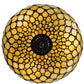 Meyda Lighting Jeweled Katherine 16" 5-Light Mahogany Bronze Pendant Light With Red and Amber Shade Glass