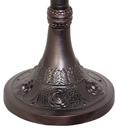 Meyda Lighting Jeweled Rose 21" 2-Light Mahogany Bronze "S" Cluster Table Lamp Base