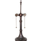 Meyda Lighting Jeweled Rose 21" 2-Light Mahogany Bronze "S" Cluster Table Lamp Base