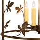 Meyda Lighting Jillian 197693 25" 4-Light Gilded Tobacco Pendant Light With Ivory Faux Candlelight