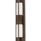 Meyda Lighting Joemy 5" LED Blackhills Gold Wall Sconce With White Statuario Idalight Shade