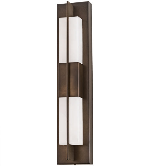 Meyda Lighting Joemy 5" LED Blackhills Gold Wall Sconce With White Statuario Idalight Shade