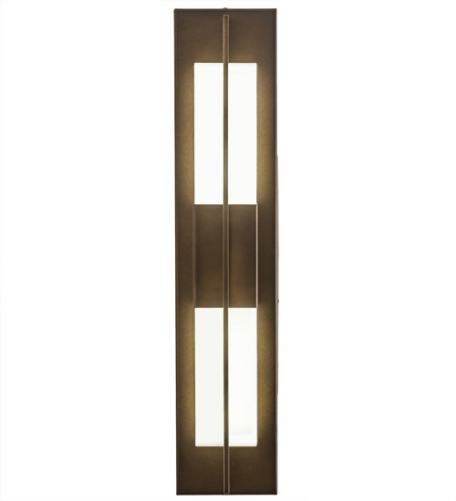 Meyda Lighting Joemy 5" LED Blackhills Gold Wall Sconce With White Statuario Idalight Shade