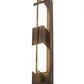 Meyda Lighting Joemy 5" LED Blackhills Gold Wall Sconce With White Statuario Idalight Shade