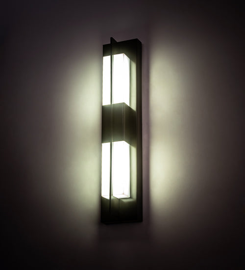 Meyda Lighting Joemy 5" LED Timeless Bronze Wall Sconce With Statuario Idalight Shade