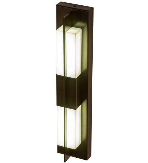 Meyda Lighting Joemy 5" LED Timeless Bronze Wall Sconce With Statuario Idalight Shade
