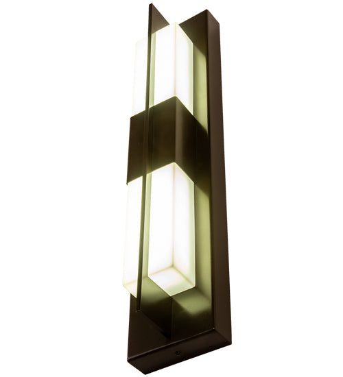 Meyda Lighting Joemy 5" LED Timeless Bronze Wall Sconce With Statuario Idalight Shade