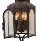 Meyda Lighting Jonquil 10" 3-Light Coffee Bean Wall Sconce With Clear Seeded Shade Glass