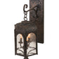 Meyda Lighting Jonquil 10" 3-Light Coffee Bean Wall Sconce With Clear Seeded Shade Glass