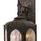 Meyda Lighting Jonquil 10" 3-Light Coffee Bean Wall Sconce With Clear Seeded Shade Glass