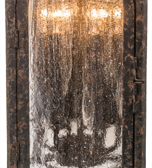 Meyda Lighting Jonquil 15" 6-Light Coffee Bean Wall Sconce With Clear Seeded Shade Glass