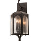 Meyda Lighting Jonquil 15" 6-Light Coffee Bean Wall Sconce With Clear Seeded Shade Glass
