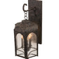 Meyda Lighting Jonquil 15" 6-Light Coffee Bean Wall Sconce With Clear Seeded Shade Glass