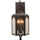Meyda Lighting Jonquil 15" 6-Light Coffee Bean Wall Sconce With Clear Seeded Shade Glass