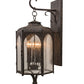 Meyda Lighting Jonquil 15" 6-Light Coffee Bean Wall Sconce With Clear Seeded Shade Glass