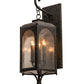 Meyda Lighting Jonquil 15" 6-Light Coffee Bean Wall Sconce With Clear Seeded Shade Glass