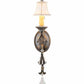 Meyda Lighting Josephine 12" French Bronze Wall Sconce With Cream Textrene Shade