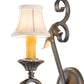 Meyda Lighting Josephine 12" French Bronze Wall Sconce With Cream Textrene Shade