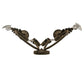 Meyda Lighting Josephine 19" 2-Light Autumn Leaf Wall Sconce With Ivory Faux Candlelight