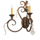 Meyda Lighting Josephine 20" 2-Light Cortez Gold Wall Sconce With Ivory Faux Candlelight