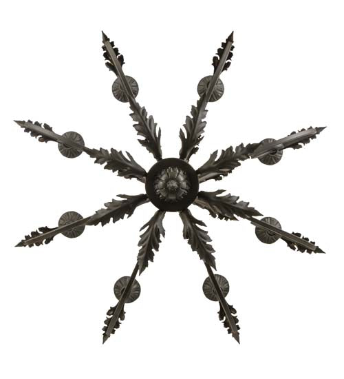 Meyda Lighting Josephine 36" 8-Light Oil Rubbed Bronze Chandelier With Faux Candlelight