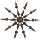 Meyda Lighting Josephine 42" 10-Light Antiquity Chandelier With Ivory Faux Candlelight
