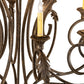 Meyda Lighting Josephine 42" 10-Light Antiquity Chandelier With Ivory Faux Candlelight