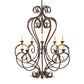 Meyda Lighting Josephine 48" 10-Light Mahogany Bronze Chandelier With Ivory Faux Candlelight
