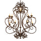 Meyda Lighting Josephine 48" 10-Light Mahogany Bronze Chandelier With Ivory Faux Candlelight