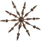 Meyda Lighting Josephine 48" 10-Light Mahogany Bronze Chandelier With Ivory Faux Candlelight
