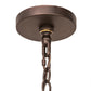 Meyda Lighting Josephine 48" 10-Light Mahogany Bronze Chandelier With Ivory Faux Candlelight